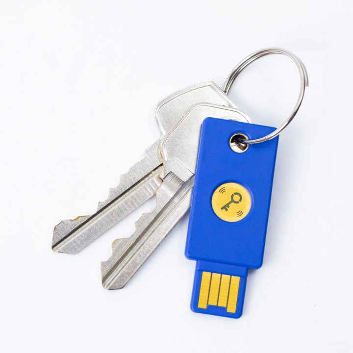 Security Key NFC on a keychain