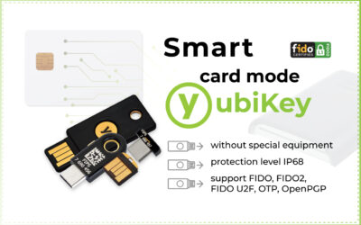 Yubikey smart card mode without additional equipment